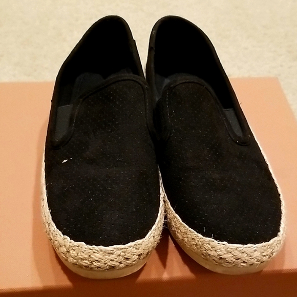 Esprit Classic Black Espadrilles Size 6 Euc
